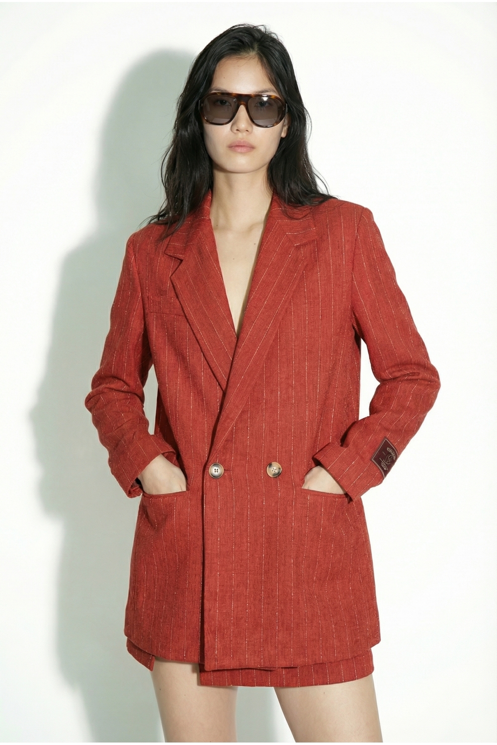 Blazer Ema Goccia Story red fabriqué en Italie