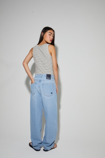 Denim Roxy Barrel light blue, fabriqué au Portugal