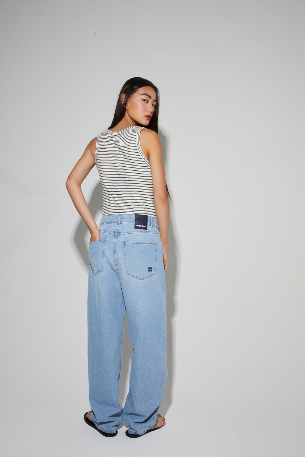 Denim Roxy Barrel light blue, fabriqué au Portugal