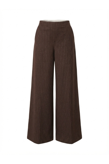 Charlie Maura-broek in de kleur Chocolade, gemaakt in Italië.