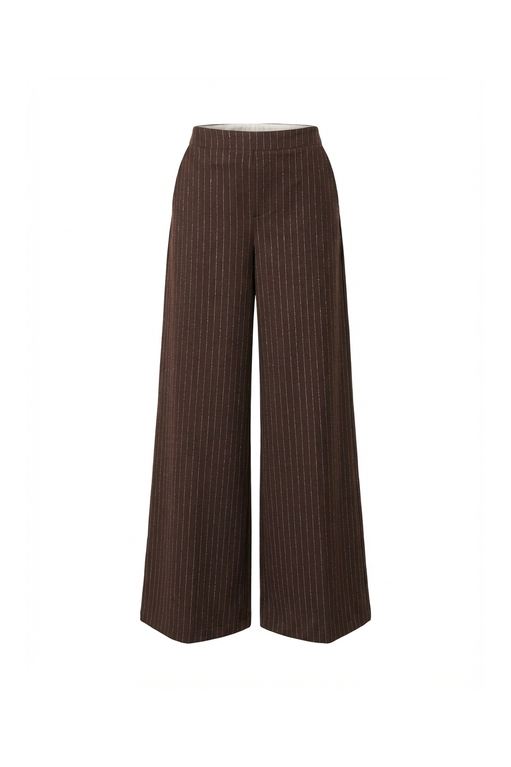 Charlie Maura-broek in de kleur Chocolade, gemaakt in Italië.