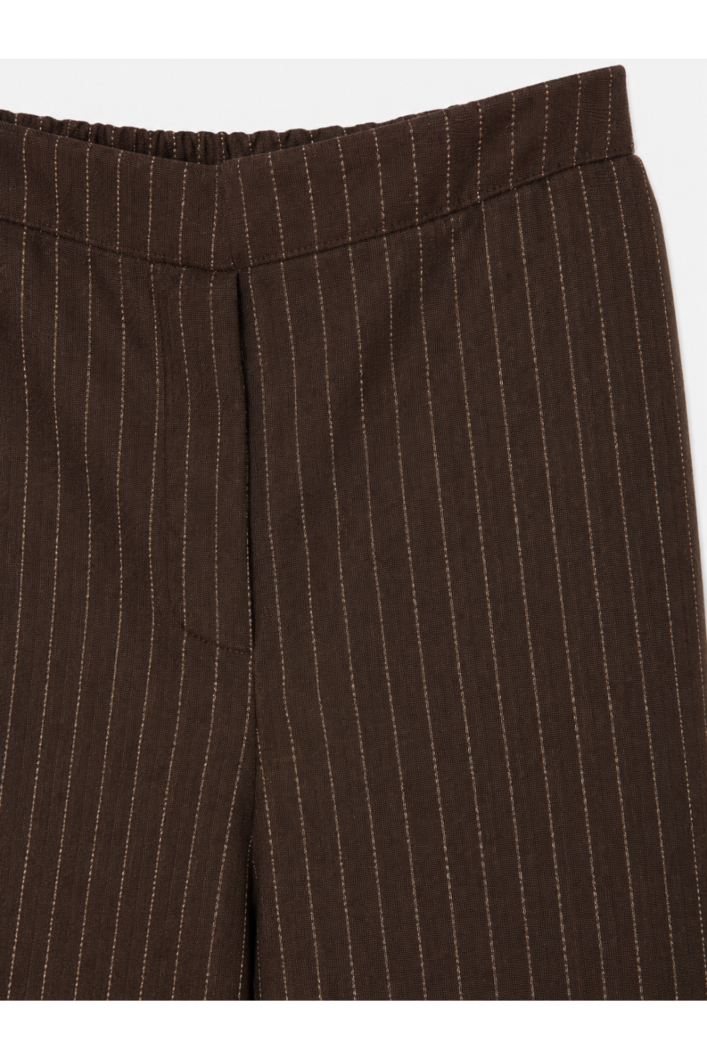 Charlie Maura-broek in de kleur Chocolade, gemaakt in Italië.