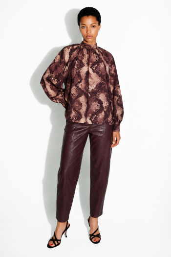 Alba Python Blouse, Made in Italy