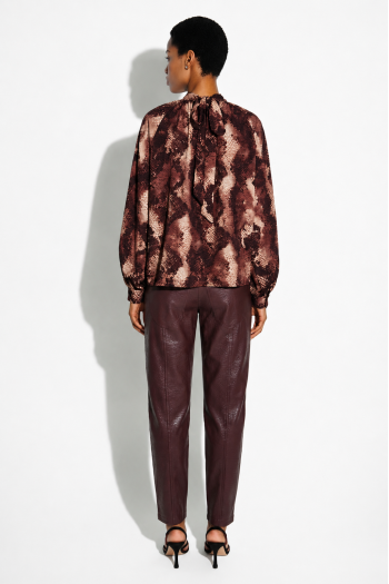 Alba Python Blouse, Made in Italy