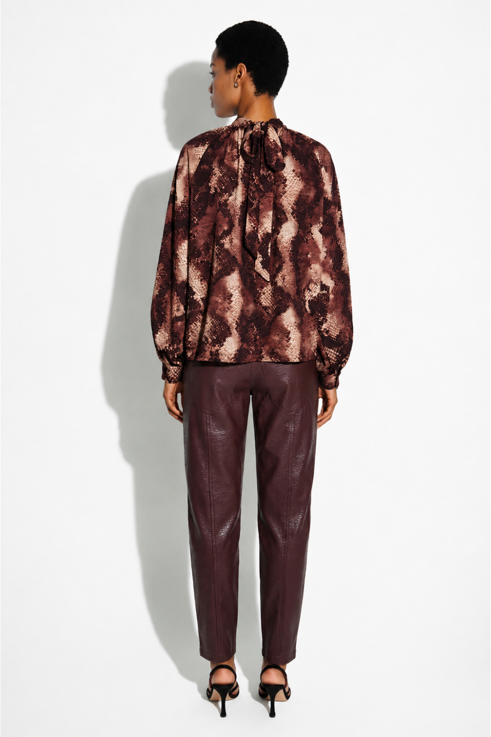 Alba Python Blouse, Made in Italy