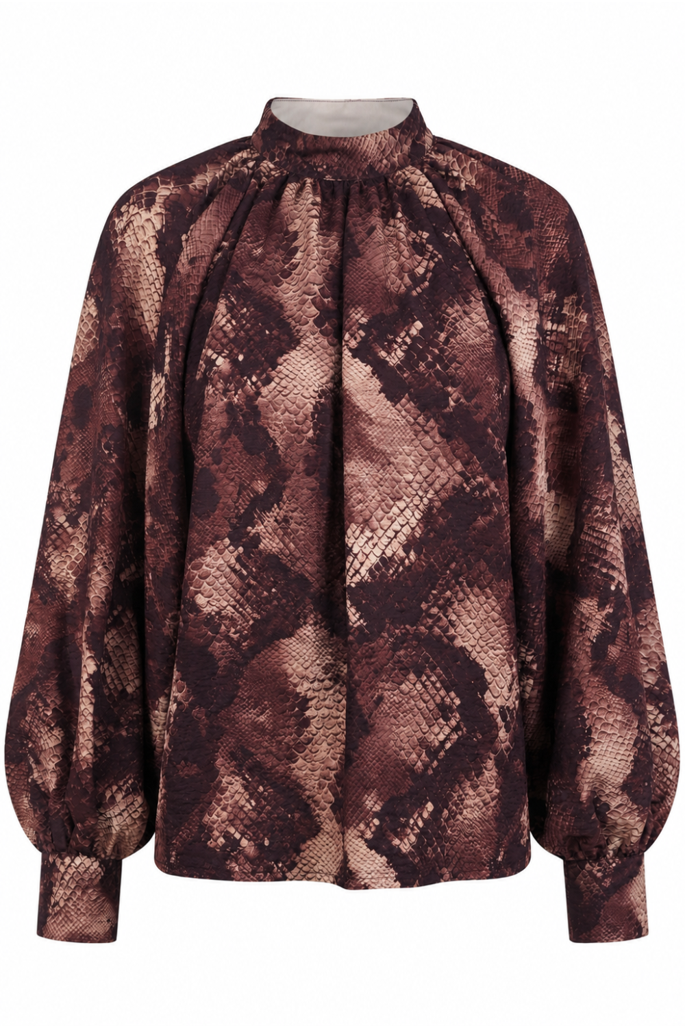 Alba Python Blouse, Made in Italy