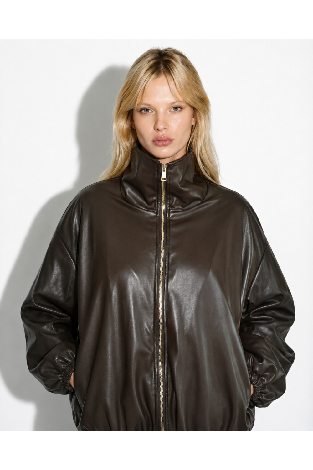 Jaket bessie aviator fabriqué en Italie.