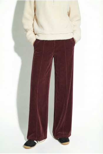 Pantalon Charlie Boro bordeaux fabriqué en Italie