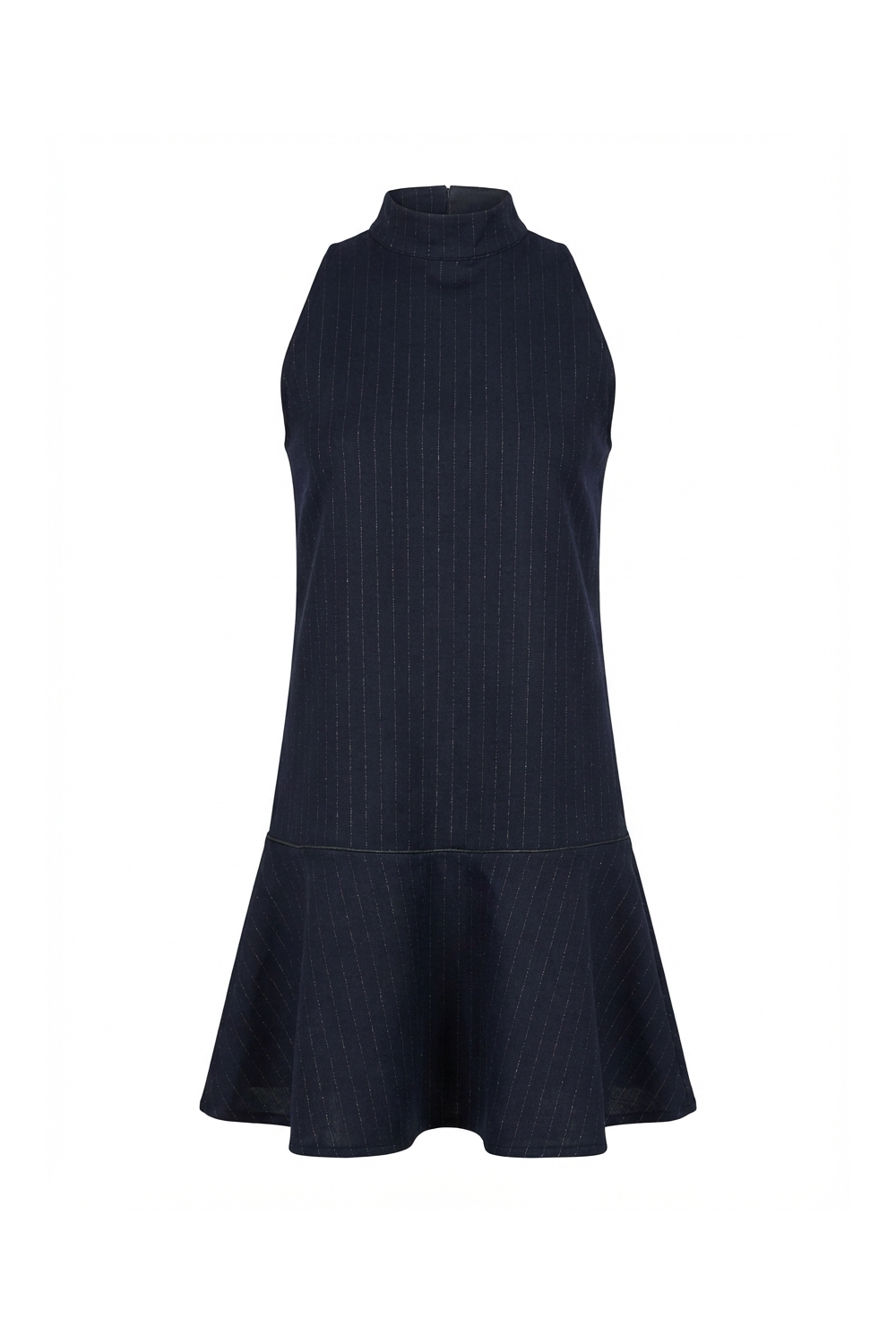 Blake Maura-jurk in marineblauw, gemaakt in Italië.