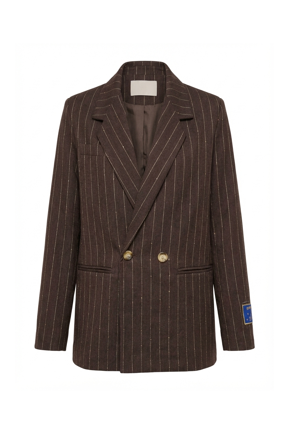 Ema Goccia Story chocolate-colored blazer, made in Italy