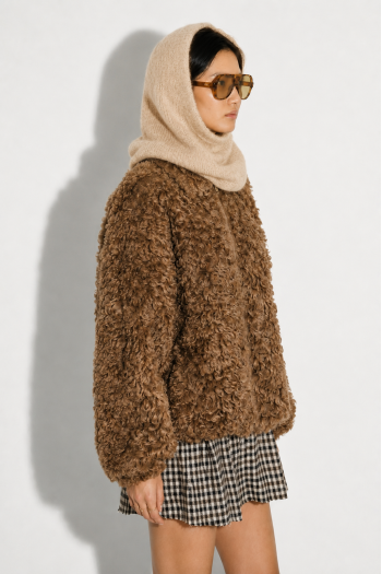 Cagoule beige fabriquée en Italie