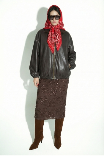 FOULARD HERA PRINT FOULARD ROUGE