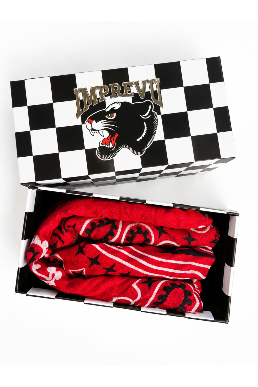 FOULARD HERA PRINT FOULARD ROUGE