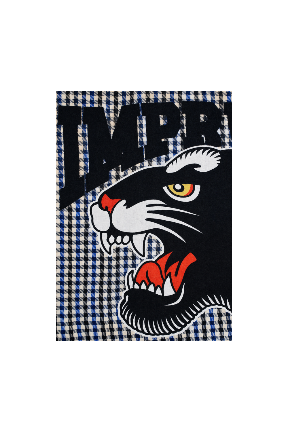Hera Print Royal Houndstooth Scarf, Made in Italy