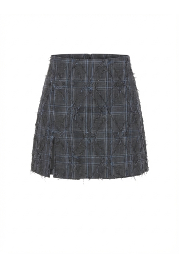 Jupe Short Sia Losange used grey fabriquée en Italie