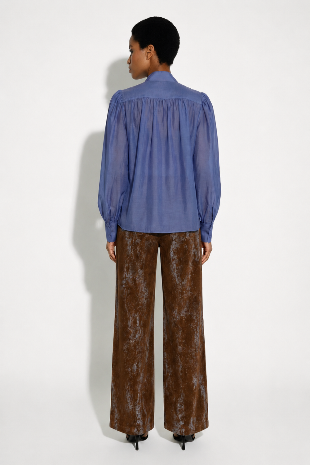 Pantalon Swiggy velour used brown fabriqué en Italie
