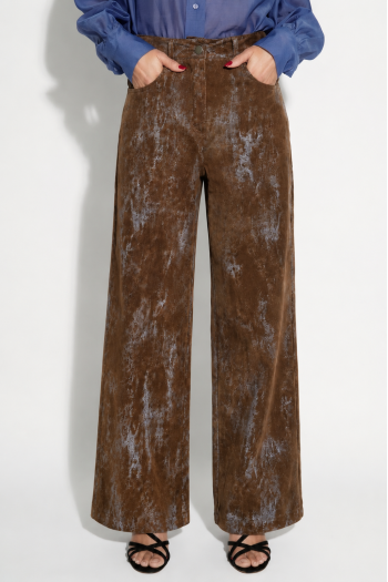 Pantalon Swiggy velour used brown fabriqué en Italie