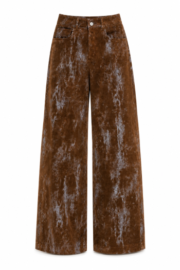 Pantalon Swiggy velour used brown fabriqué en Italie