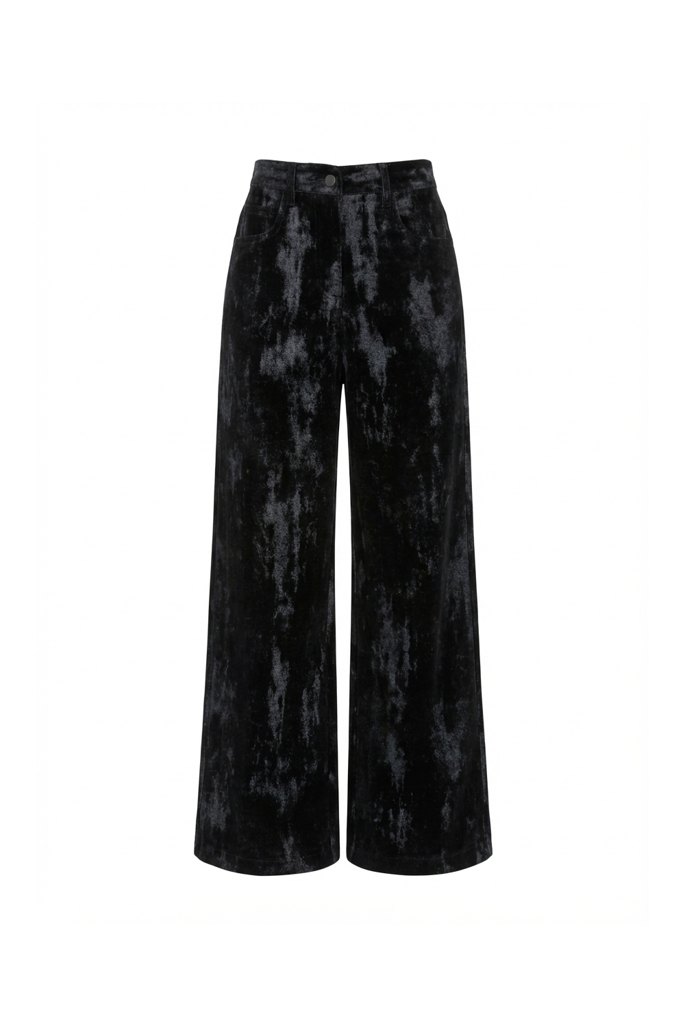 Swiggy-broek van velours in used black, gemaakt in Portugal