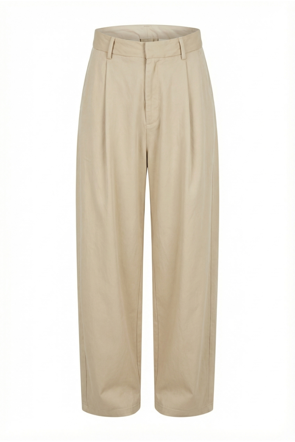 Beige Rio-broek van lyocell, gemaakt in Italië
