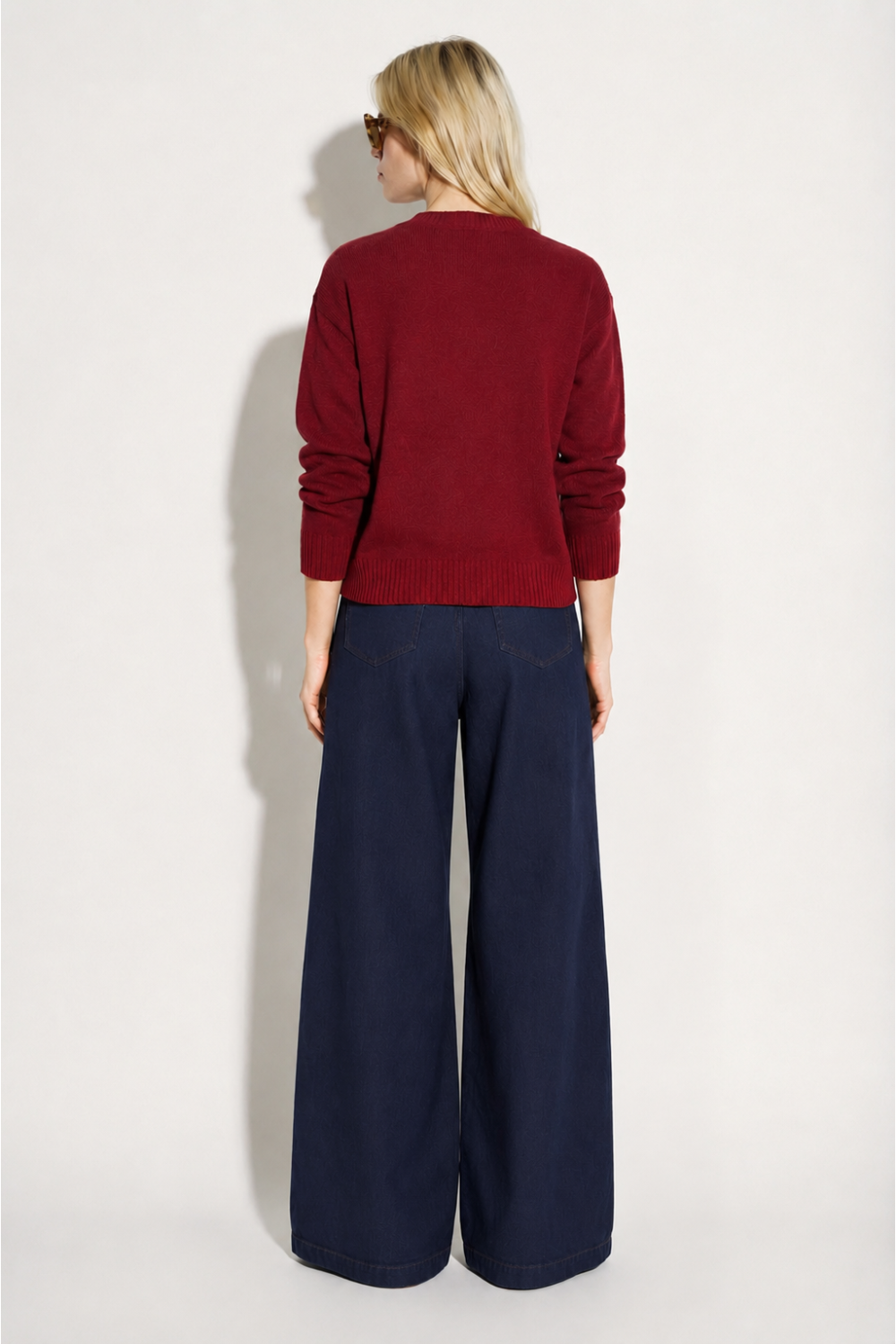 Pantalon Rio Lyocell Navy fabriqué en Italie