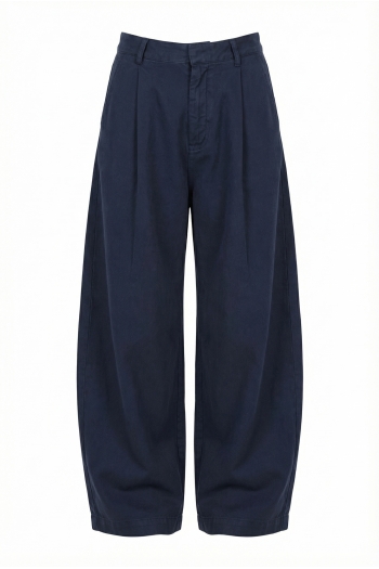 Pantalon Rio Lyocell Navy fabriqué en Italie