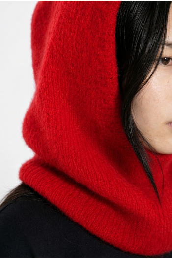 Cagoule rouge fabriquée en Italie