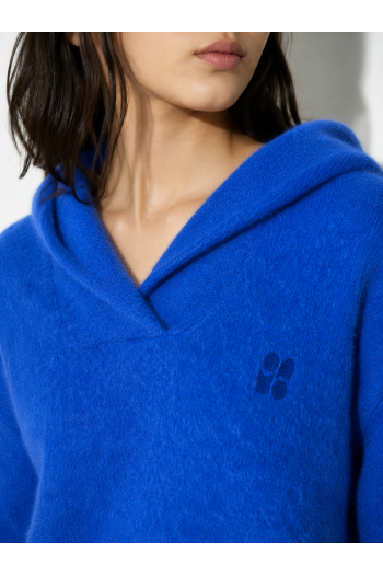 Maille capuche Nola bleu royal fabriquée en Italie