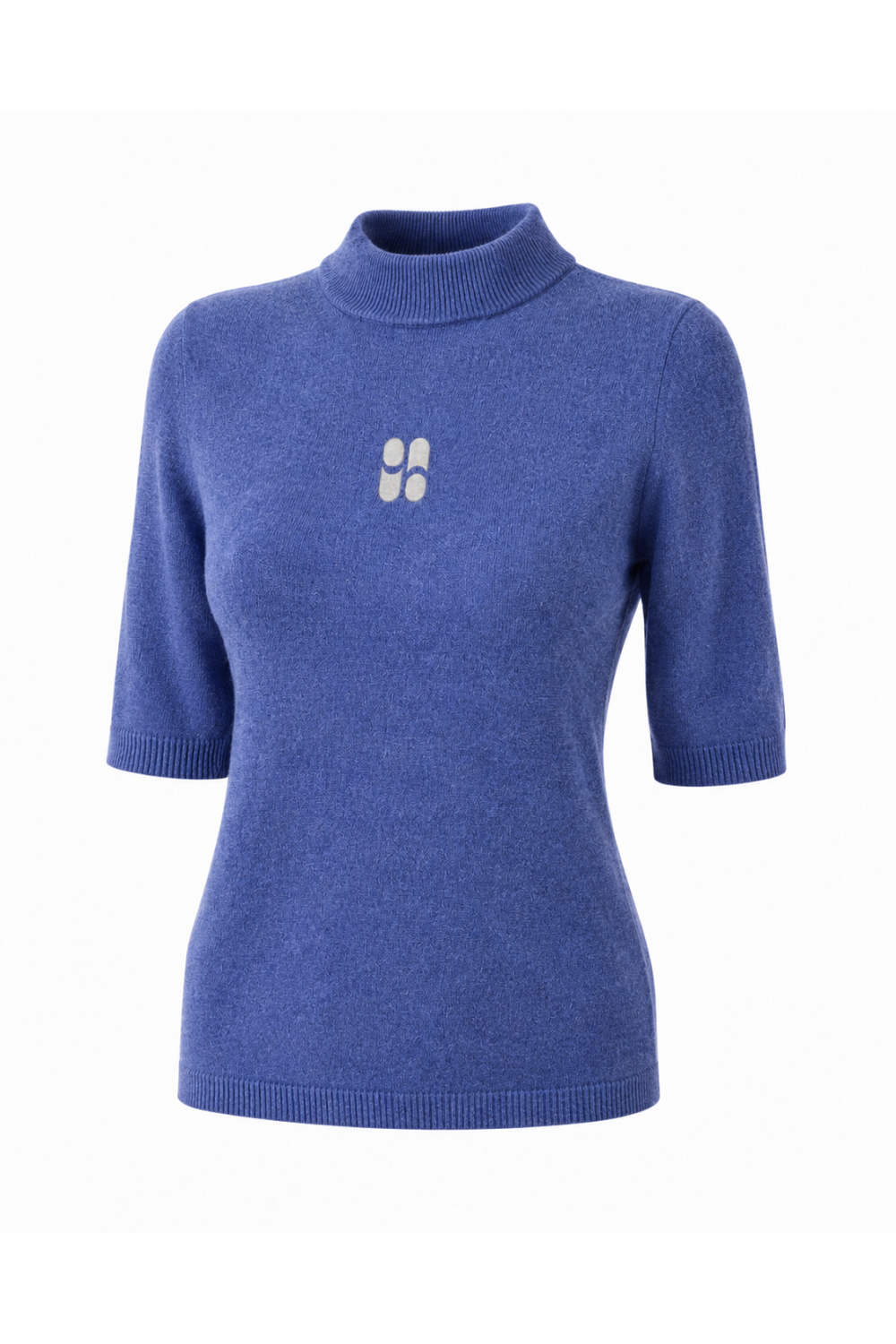 Maille Tia col montant lavande fabriqué en Italie