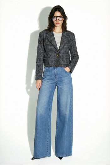 Blazer Oda losange used grey fabriqué en Italie