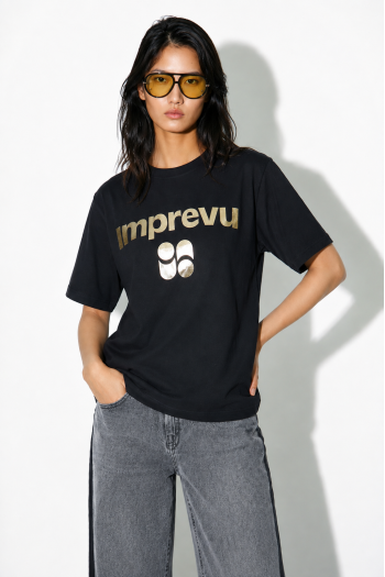 T-shirt Colette foil black fabriqué au Portugal