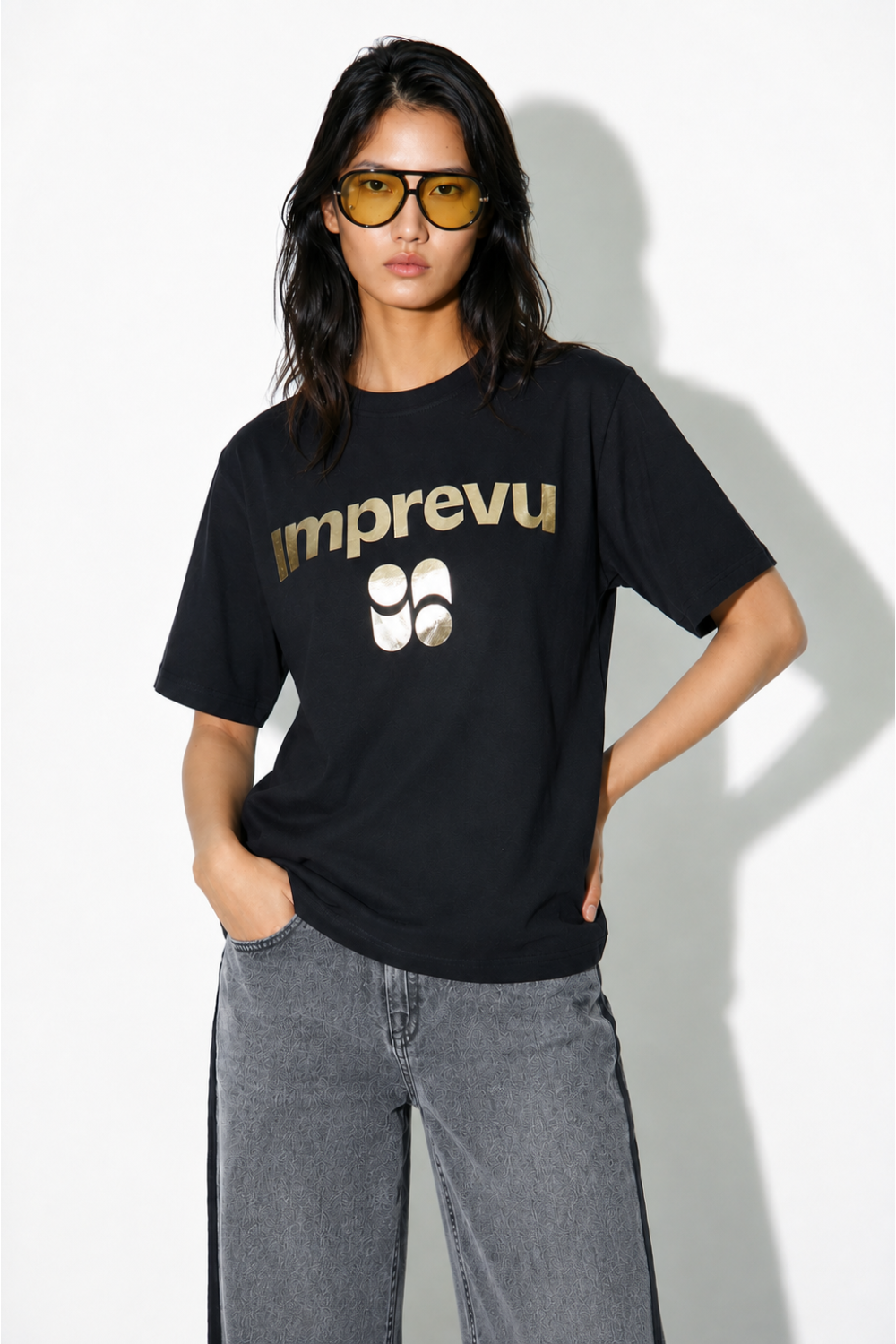T-shirt Colette foil black fabriqué au Portugal