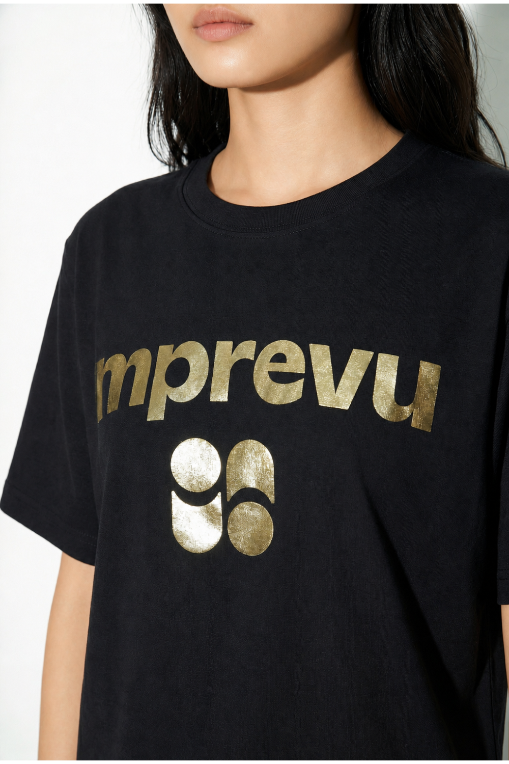 T-shirt Colette foil black fabriqué au Portugal