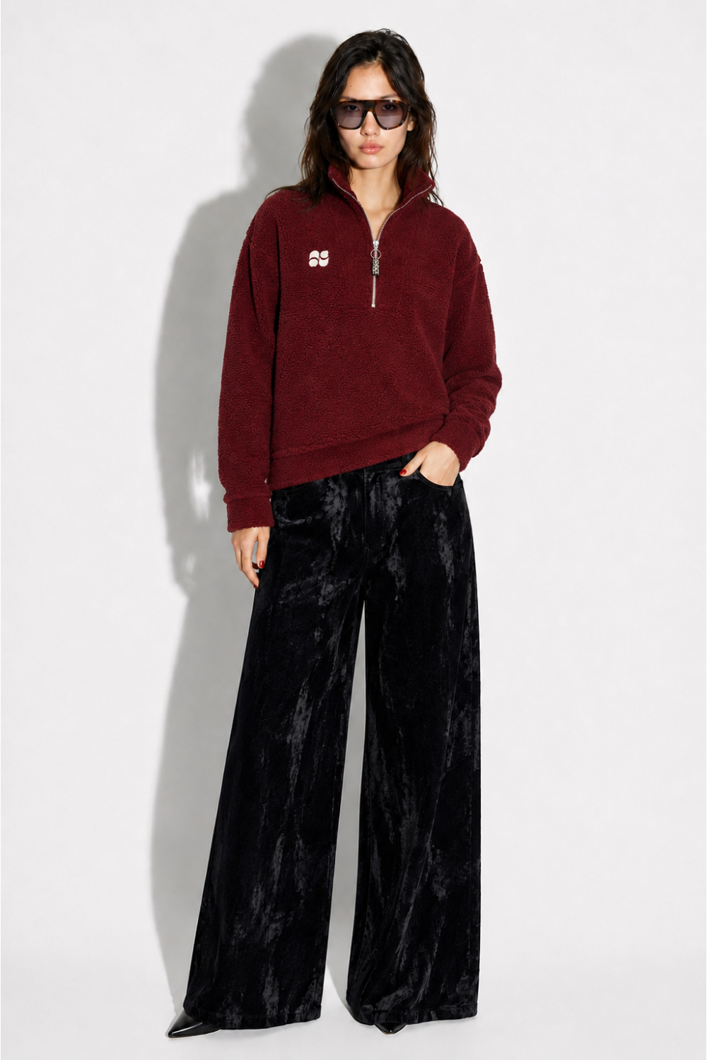 Sweatshirt Luca Teddy Zip fabriqué au Portugal