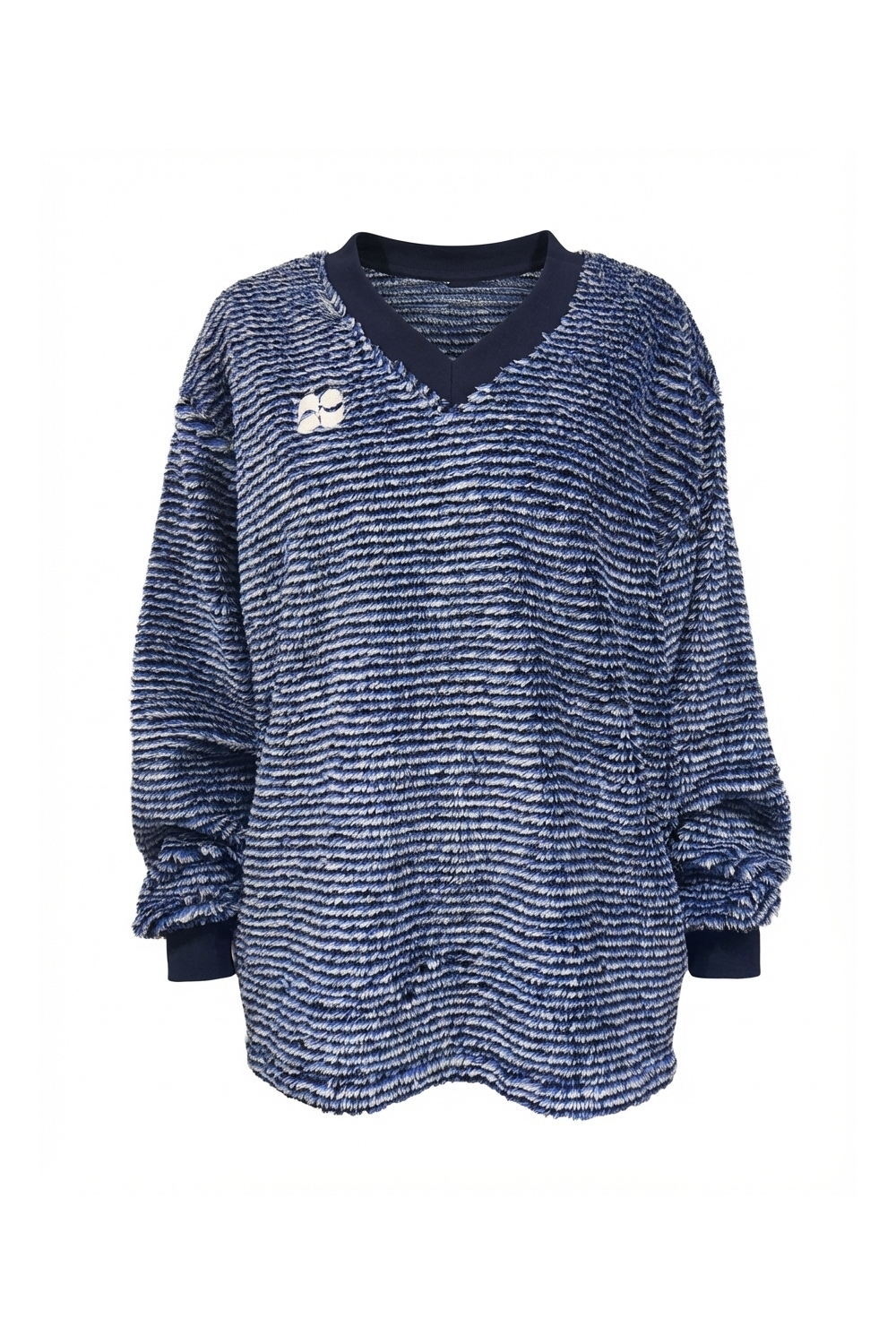 Sweatshirt Kravitz Fluffy Navy fabriqué au Portugal