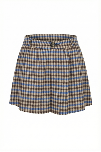 Riva Royal Houndstooth Shorts Skirt, Made in Italy