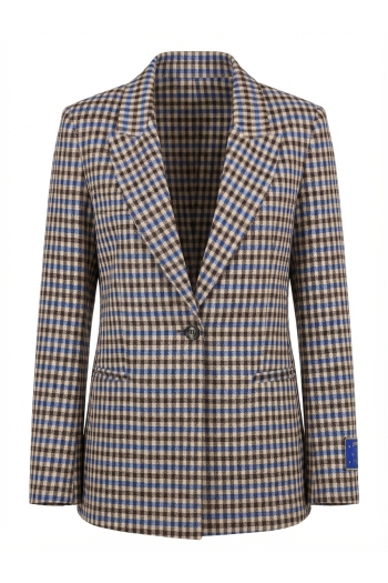 Blazer Ema pied de poule Royal fabriqué en Italie