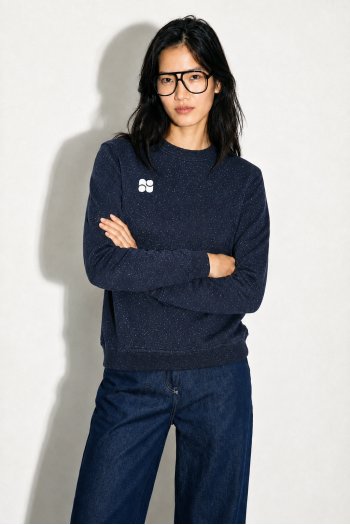 Sweatshirt Eddie Mouchete blue fabriqué au Portugal