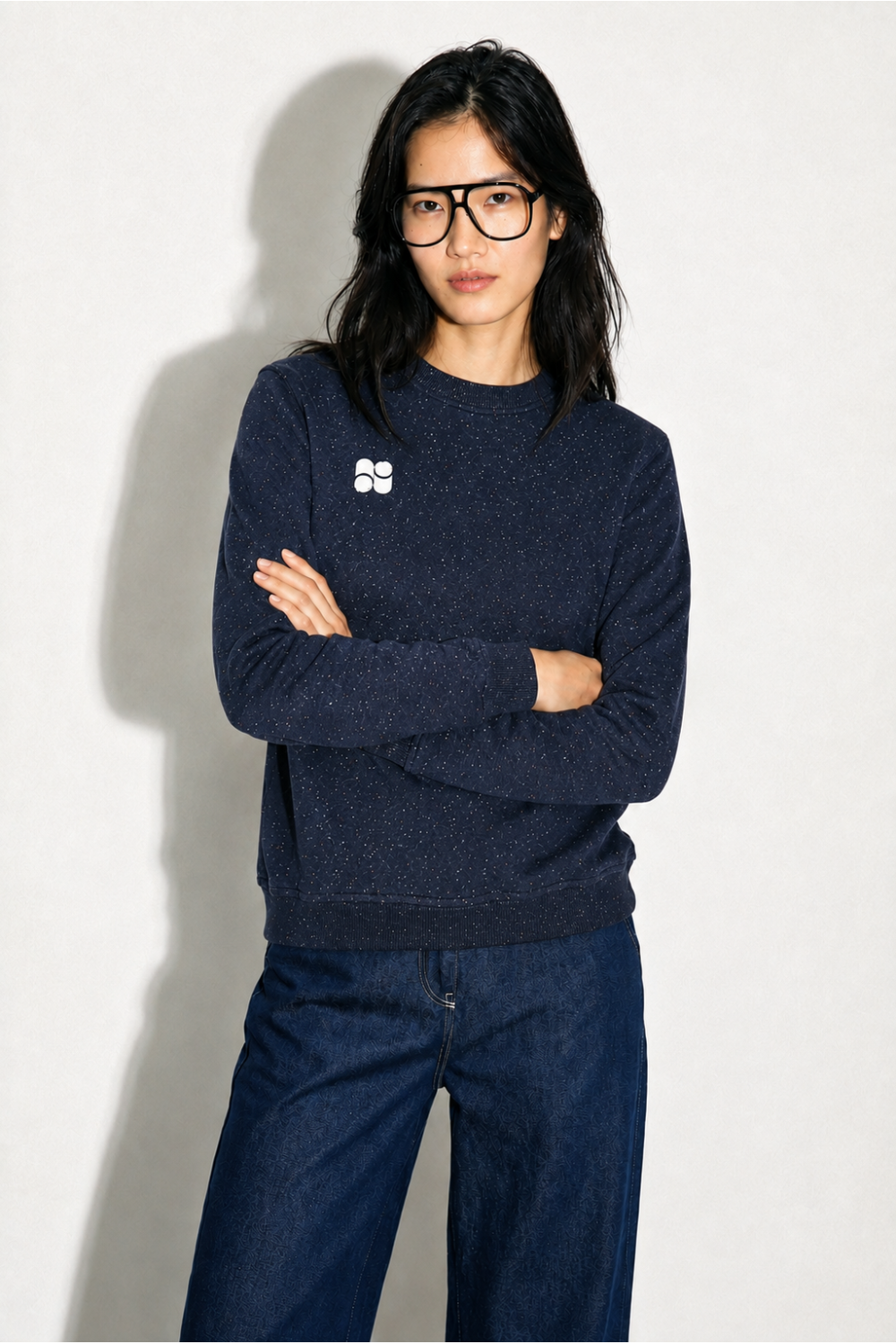 Sweatshirt Eddie Mouchete blue fabriqué au Portugal
