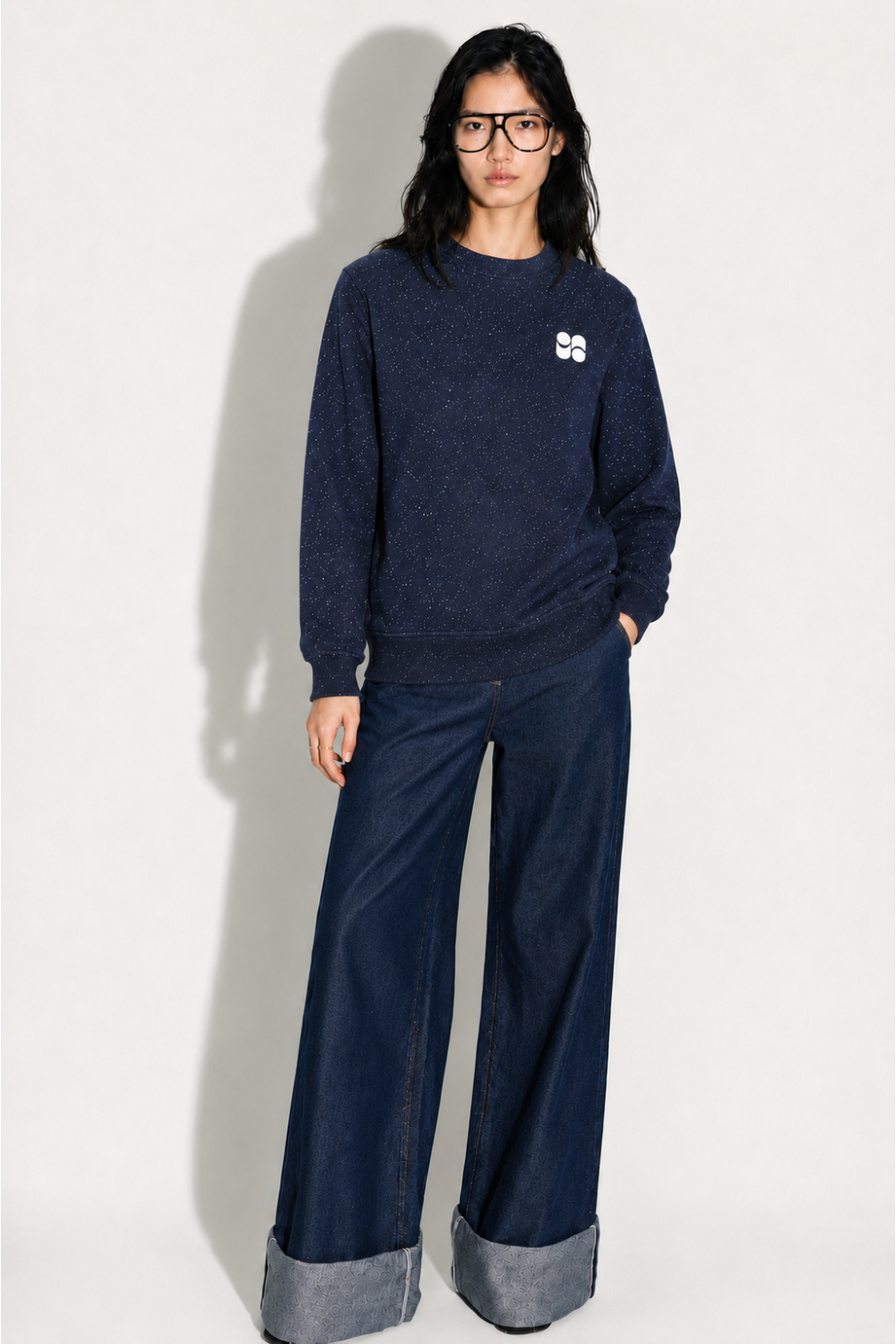 Sweatshirt Eddie Mouchete blue fabriqué au Portugal