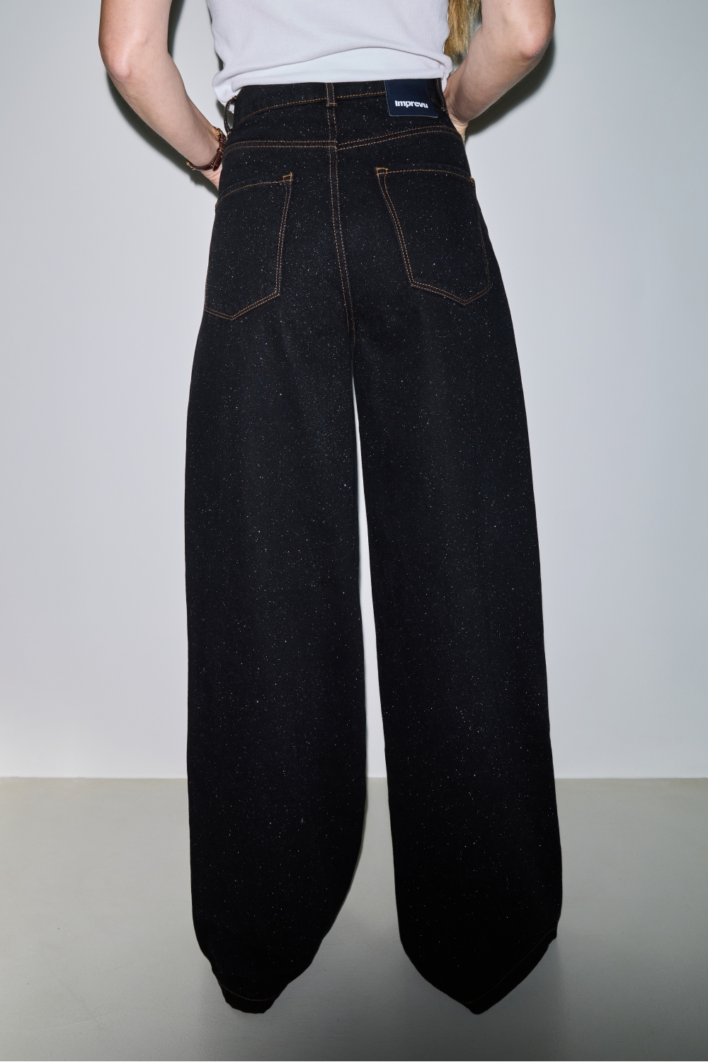 Denim Swiggy black Glitters fabriqué au Portugal
