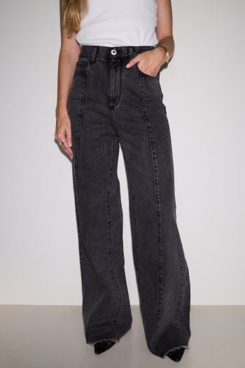 Denim Swiggy Palazzo Grey Fabriqué au Portugal