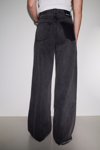 Denim Swiggy Palazzo Grey Fabriqué au Portugal