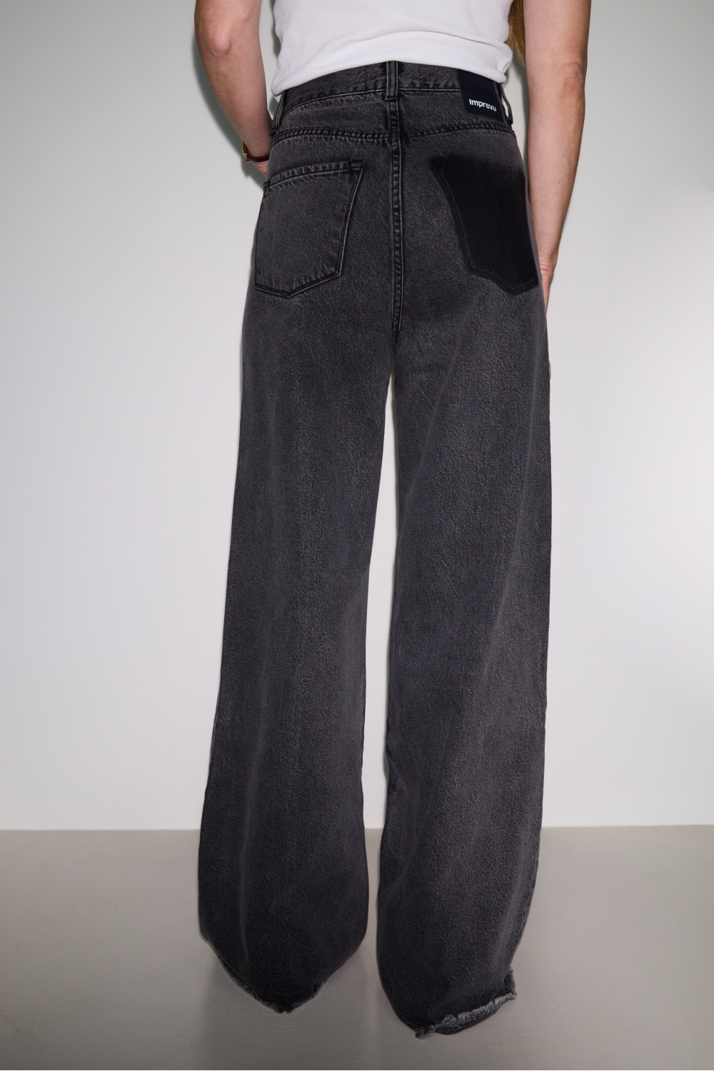 Denim Swiggy Palazzo Grey Fabriqué au Portugal