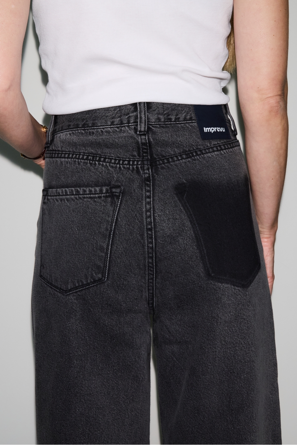 Denim Swiggy Palazzo Grey Fabriqué au Portugal
