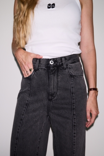 Denim Swiggy Palazzo Grey Fabriqué au Portugal