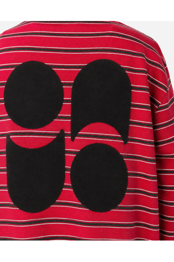 Sweatshirt Eddie Rayures red fabriqué au Portugal