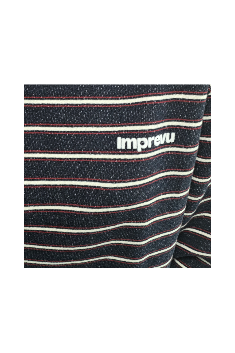 Le sweatshirt Eddie rayures bleu fabriqué au Portugal