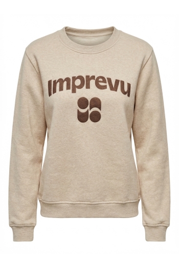 Sweatshirt Eddie Lurex chocolat fabriqué au Portugal