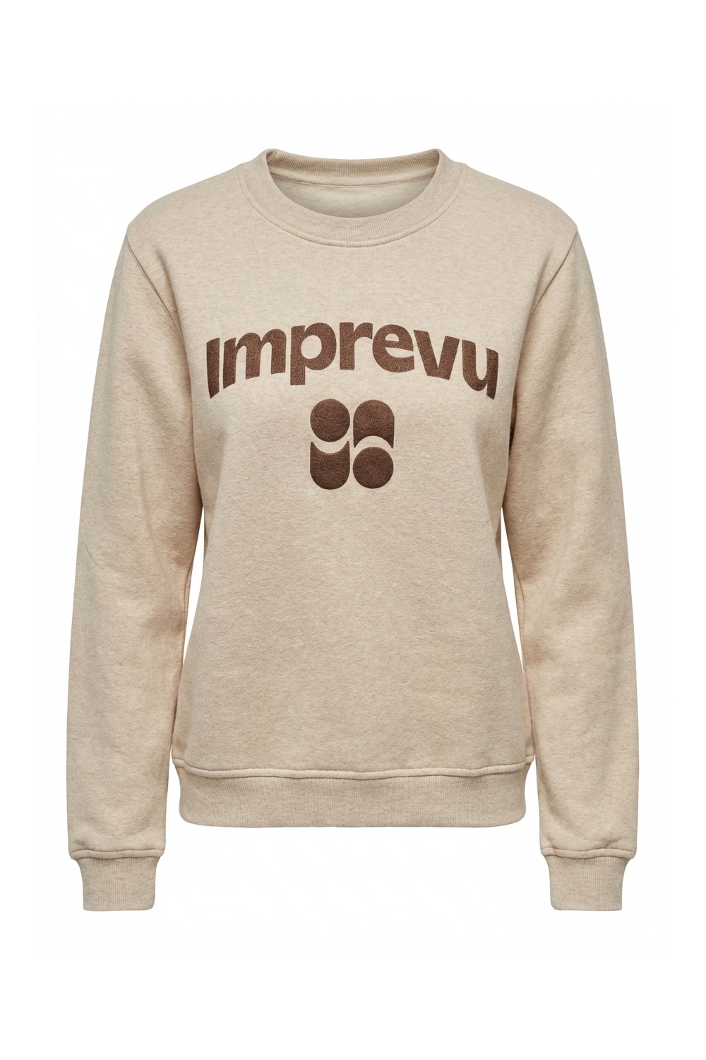 Sweatshirt Eddie Lurex chocolat fabriqué au Portugal